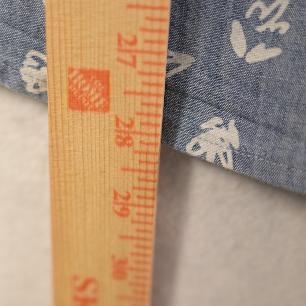 Bonobos Stretch Slim Fit Shirt Mens XL Blue Short Sleeve Abstract Print Cotton - Picture 6 of 6